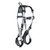 FallTech 7087B FlowTech LTE 1D Standard Non-Belted Full Body Harness, Quick-Connect Leg Adjustment on white background