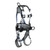 FallTech 7088BFD FlowTech LTE 4D Construction Belted Climbing Full Body Harness, Tongue Buckle Leg Adjustment on white background