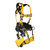 FallTech 7042 Journeyman 6D Tower Climber Full Body Harness with integrated soft-sling suspension seat and waist support pad