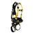 FallTech 8021FN Roughneck 4D Derrick Belted Full Body Harness with dorsal extension and restraint D-rings, no seat, with suspension trauma relief