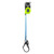 FallTech 84709SP3 9' FT-X Web Class 1 personal SRL-P, single-leg with steel rebar hook