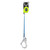 FallTech 84709SP5 9' FT-X Web Class 1 personal SRL-P, single-leg with aluminum rebar hook