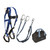 FallTech KIT159Y36P User Kit, 7015 Harness and 8259Y3 Lanyard shown with all included components on white background