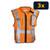 FallTech 5055 ANSI Class 2 Hi-Vis Orange Safety Vest, 3-Pack: three vests per pack, one size per pack (3x badge indicates pack quantity, photo shows one vest)