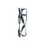 Super Anchor Pro-Deluxe Full Body Harness, PD-6101, SKU PD-6101, Blue-Green webbing right side view