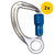 Super Anchor 5000-ZY Aluminum Captive Eye Carabiner 2-Pack, SKU 5000-ZY-2PK, 2 per pack