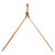 Guardian 00455 Temper roof anchor side view showing the low-profile plate and raised D-ring