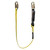 Guardian 01220 external shock absorbing lanyard 6 ft with steel snap hooks, full view, sold in a 2-pack