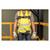 Front view of a worker wearing the fitted Guardian 01700 Velocity harness, optional equipment sold separately