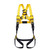 Guardian Series 1 full body harness with pass-through chest and tongue-buckle leg straps, sizes M-L and XL-XXL, front view (37005, 37006)