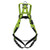 Miller H500 Industry Standard harness H5IS311101 back view showing dorsal D-ring, SKU H5IS311101