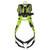 Miller H500 Industry Comfort harness H5IC22100 back view showing dorsal D-ring and padding