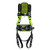 Miller H500 Construction Comfort harness H5CC31102 with steel side and back D-rings and integrated belt