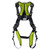 Miller H700 Premium harness H7IC1A in green with aluminum back D-ring and quick connect buckles