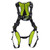 Miller H700 Premium harness H7IC3A in green with aluminum back, front, and side D-rings