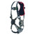 Miller Revolution arc-rated harness RKNAR-QC in black with Kevlar Nomex webbing and red arc-rated binding