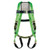 Miller DuraFlex Python Ultra harness P950QC detail view showing Comfort-Touch back pad, SKU P950QC/UGN