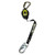 Miller TurboLite+ personal fall limiter MTL-OHW1-05 with steel locking swivel snap hook, front view