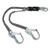 MSA V-SERIES 10193555 6 ft Twin Leg Stretch Lanyard product photo (SKU 10193555)