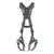 MSA V-FIT 10195071 Back/Chest/Shoulder D-Rings Harness detail view 1 (SKU 10195071)