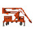 Malta X1200 Mobile Grabber facility electric overhead anchor for two workers, side profile on white, SKU MX1200