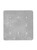 Frontline RO-BKRPLT 16 x 16 inch hot dip galvanized steel backer plate for RO roof anchors, top view with nine bolt holes