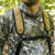 Malta Hunting CORE Tree Stand Harness Kit - close up of the padded shoulder straps and chest buckle worn over a hunting shirt
