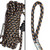 Malta Hunting Two-User 30 ft Reflective Lifeline - close up of the coiled reflective rope and the sewn loop termination end