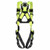 DBI-SALA ExoFit X50 Vest Harness, Quick Connect/Tongue 1600223M back view showing dorsal D-ring and SRL adapter