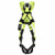 DBI-SALA ExoFit X50 Cross-Over Climbing Harness 1600084 back view showing dorsal D-ring and SRL adapter