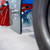 Tie Down PX5 Original Penetrating Fall Protection Cart, 7 Workers, SKU 72838, Tie Down PX5 Original rolling on 500 lb flat-free tires with front brake