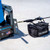 Tie Down 4-Person Horizontal Lifeline Kit for Squatch Carts, SKU 14405, Tie Down 14405 horizontal lifeline rigged between two Squatch mobile fall protection carts