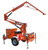 Malta X1240 mobile grabber, road-towable telescoping overhead anchor for two workers, on a white background