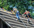 Workers using two Ridge Pro anchors for fall protection 