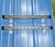 SataMountMRM satellite mounting kit top view for metal roofs.
