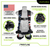 Frontline 110CTB-AM American Style Full Body Harness with Aluminum Hardware and Suspension Trauma Straps Features