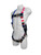 Frontline 100VTB-AM American Style economy harness, side profile view showing the American flag print webbing