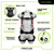 Frontline 110CTB-MX Combat Mexican Style harness features: dorsal D-ring and two side D-rings, web loop for twin SRL, aluminum quick-connect buckles, suspension trauma straps, moisture-wicking padding, and tongue-buckle legs