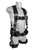 Frontline 110CTB-CF green camo harness, three-quarter view showing the side D-ring and camo webbing