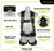 Frontline 110CTB-CF Combat green camouflage harness features: dorsal D-ring and two side D-rings, web loop for twin SRL, aluminum quick-connect buckle, suspension trauma straps, moisture-wicking material, and tongue-buckle legs
