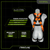 Frontline 50VTB materials graphic: safety orange polyester webbing with alloy steel hardware, 310 lbs rated capacity and 5,000 lbs breaking strength