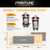 Frontline Combat harness size chart for the 50VTB covering sizes S through 3XL/4XL by height and weight