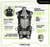 Frontline 350CQC Patriot construction harness features: dorsal D-ring, adjustable shoulder straps, Airflo padding that lets air flow through the pad, quick connect chest and leg buckles, removable heavy-duty tongue buckle waist belt, safety green stitching for easier inspection, and Made in USA construction