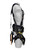Left side view of the Frontline 150DHTW Derrick 6D harness showing the hip positioning D-ring, extension band, and folded bosun seat board