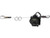 Frontline HCLL260 horizontal lifeline extended in profile showing the 7x19 galvanized steel wire rope, two O-ring mobile anchors, and carabiner connection ends
