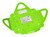 Frontline RO4W multifunction 4-way anchor in safety green zinc-plated steel showing the 11 by 11 inch base plate and raised multi-directional connection points