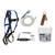 FallTech 8595A Contractor Plus Roofers Kit with hinged anchor and trailing rope adjuster
