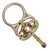 Frontline STM585K MEGA Swivel 5K steel anchor front view showing the zinc plated 360-degree swiveling D-ring and base