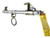 Frontline ST14SH steel Easy Slider beam walker with locking hooks, aluminum support bar, swivel D-ring, and warning tag