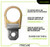 Frontline COB01SW concrete swiveling anchor with the D-ring flipped to show the 180 degree pivot